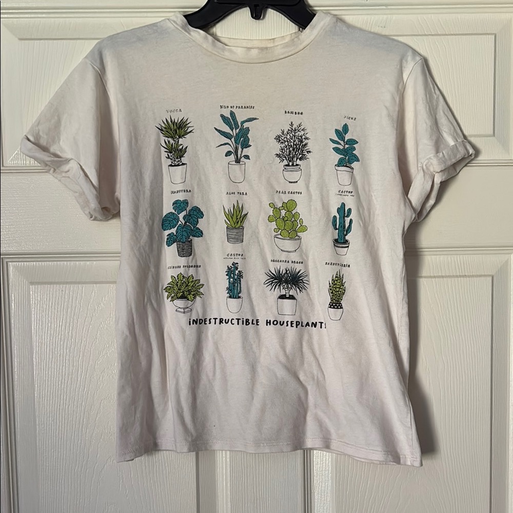 Cream/White Houseplant Graphic Tee